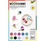 Caoutchouc mousse pailleté, non collant, 10 feuilles