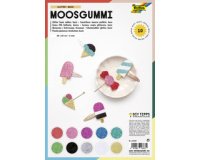 Caoutchouc mousse pailleté, non collant, 10 feuilles