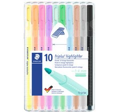 Staedtler Triplus Textsurfer, opstelbare box van 10 kleuren