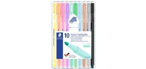 Surligneur 'triplus highlighter', étui de 10