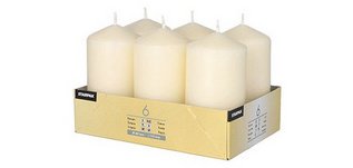 Cylindrical candle, diameter: 60 mm