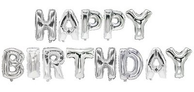 Set de ballons en film 'Happy Birthday'