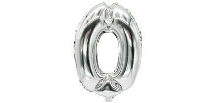 Ballon en film 'Chiffres', chiffre: 0, argent