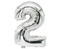 Ballon en film 'Chiffres', chiffre: 2, argent