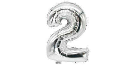 Ballon en film 'Chiffres', chiffre: 2, argent