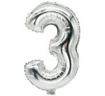 Ballon en film 'Chiffres', chiffre: 3, argent