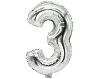 Ballon en film 'Chiffres', chiffre: 3, argent