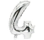 Ballon en film 'Chiffres', chiffre: 4, argent