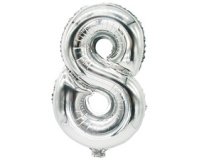 Ballon en film 'Chiffres', chiffre: 8, argent
