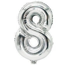Ballon en film 'Chiffres', chiffre: 8, argent