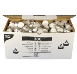 Tealight candle, diameter: 38 mm, white, in bulk