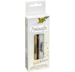 Marqueur effet perles 'Or&Argent', 30 ml, kit de 2
