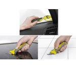 Grattoir à vitres, poignée softgrip, jaune/gris