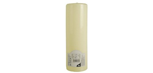 Bougie cylindrique 'Ivory', diamètre: 80 mm, ivoire