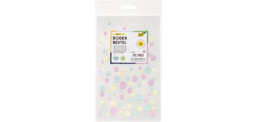 Folia Flat Bottom Pouch 'Dots', dimensions: (L)145x(H)235mm