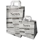 Sac en papier 'Newsprint', 260 x 170 x 250 mm