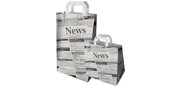 Sac en papier 'Newsprint'