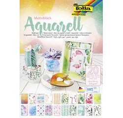 Bloc de papier à motifs 'Aquarelle', 240 x 340 mm