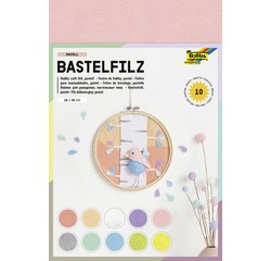 Feutrine de bricolage, 200 x 300 mm, 150 g/m2, pastel