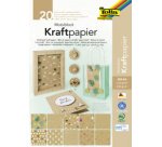 Bloc de papier à motifs 'Papier kraft', A4