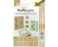 Bloc de papier à motifs 'Papier kraft', A4