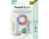 Blok van gekleurd papier / knutselkarton PASTEL, A4