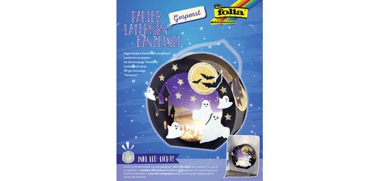Kit de fabrication de lanterne 'Fantôme', noir