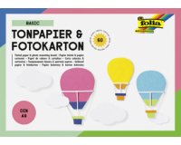 Carton photo Folia A6 paquet de 60 feuilles assorti