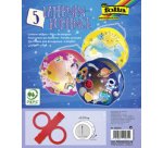 Lampions prédécoupés, en papier photo, multicolore