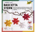 Feuilles de papier pliables étoile Bascetta, 75 x 75mm