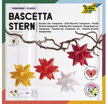 Feuilles de papier pliables étoile Bascetta, 75 x 75mm
