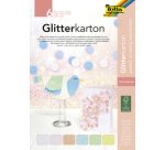 Bloc de carton à paillettes 'Pastel', 170 x 245 mm