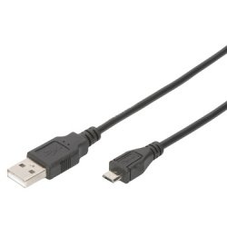 Câble de connexion USB 2.0, USB-A-micro USB-B, 1,8 m