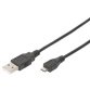 Câble de connexion USB 2.0, USB-A-micro USB-B, 1,8 m