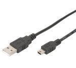 Câble de connexion USB 2.0, USB-A - Mini USB-B, 1,0m