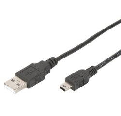 Câble de connexion USB 2.0, USB-A - Mini USB-B, 1,0m