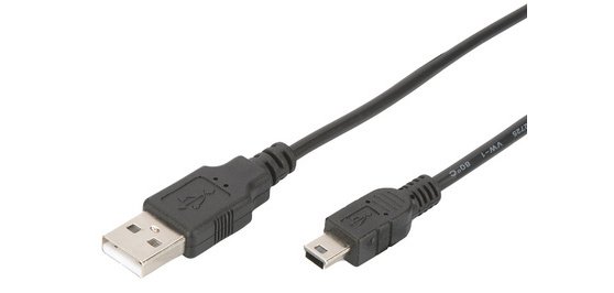 Câble de connexion USB 2.0, USB-A - Mini USB-B, 1,0m