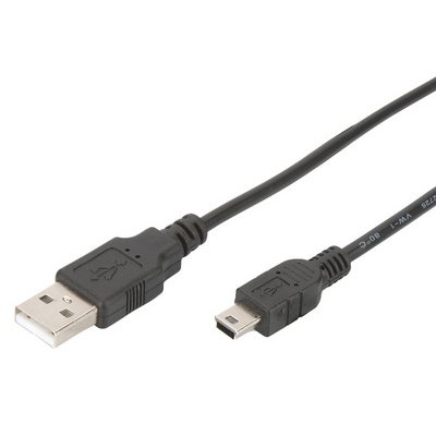 Câble de connexion USB 2.0, USB-A - Mini USB-B, 1,8m