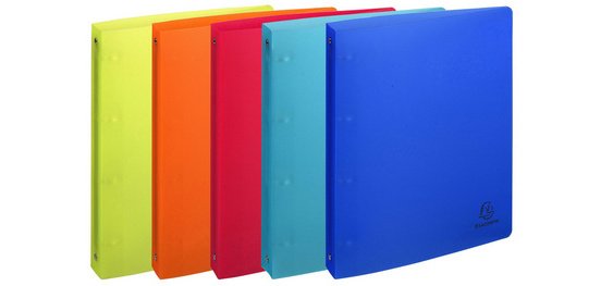 Classeur à anneaux Linicolor, PP, 4 anneaux, A4