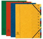 Sorteermap Harmonika® met uitrekbare rug en elastosluiting - 12 indelingen - Geassorteerd