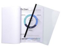 Sachet de 10 chemises de présentation pour relier avec Serodo PVC lisse 20x100e - A4 - Cristal