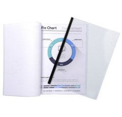 Sachet de 10 chemises de présentation pour relier avec Serodo PVC lisse 20x100e - A4 - Cristal