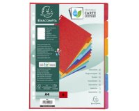 Intercalaires en carton, A4+, 6 touches