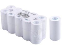 Bobine calc Canon 57 x 25 mm sans mandrin, 6,5 mètres, papier 1 pli offset extra-Blanc 60g