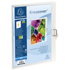 Kreacover® Map met uitrekbare rug - 24x32 cm - Wit