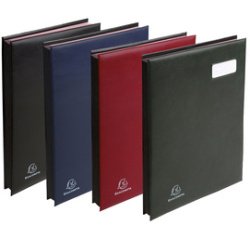 Signature book PVC, pocket on the page corner to maintain the document - 24 compartments