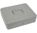 Caisse à monnaie standard, serrure à combinaison, gris