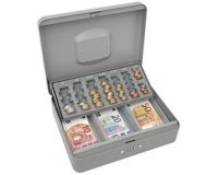 Caisse à monnaie standard, serrure à combinaison, gris
