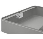 Caisse à monnaie standard, serrure à combinaison, gris