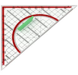Equerre-rapporteur, base: 240 mm